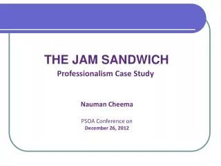 THE JAM SANDWICH