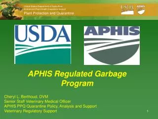 APHIS Regulated Garbage Program
