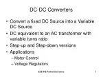 DC-DC Converters - slide 1