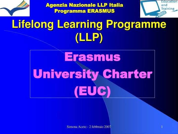 lifelong learning programme llp