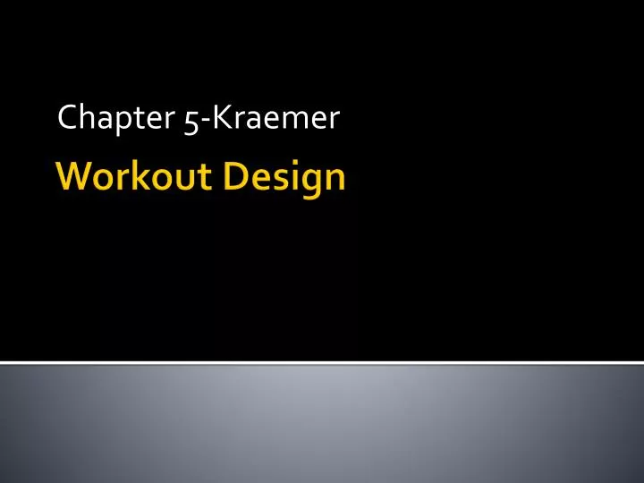 chapter 5 kraemer