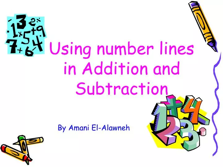 using number lines in addition and subtraction