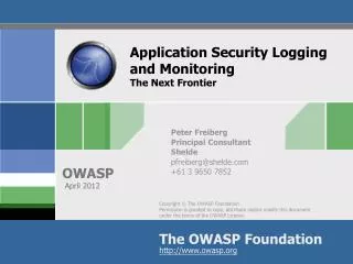 Application Security Logging and Monitoring The Next Frontier