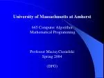 Mathematical Programming: Nonlinear, Quadratic, Linear, and Geometric Solutions - slide 1