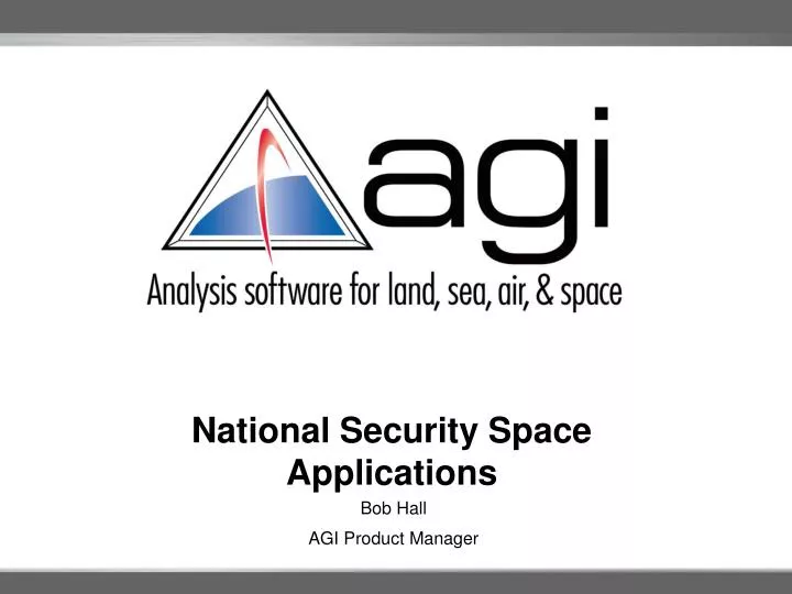 national security space applications