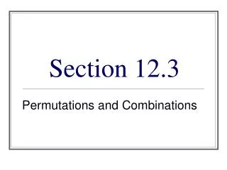 Section 12.3