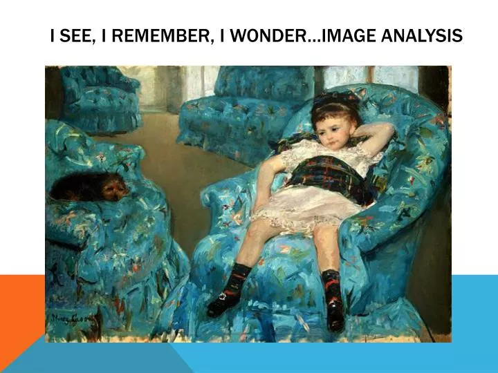 i see i remember i wonder image analysis