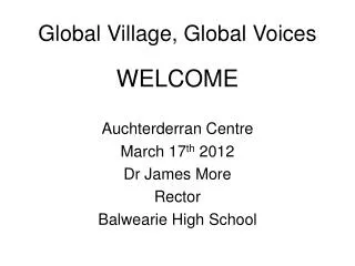 Global Village, Global Voices