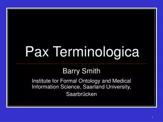 Pax Terminologica