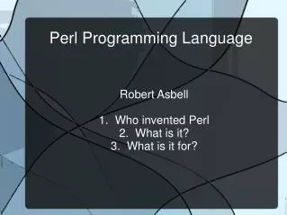 Perl Programming Language
