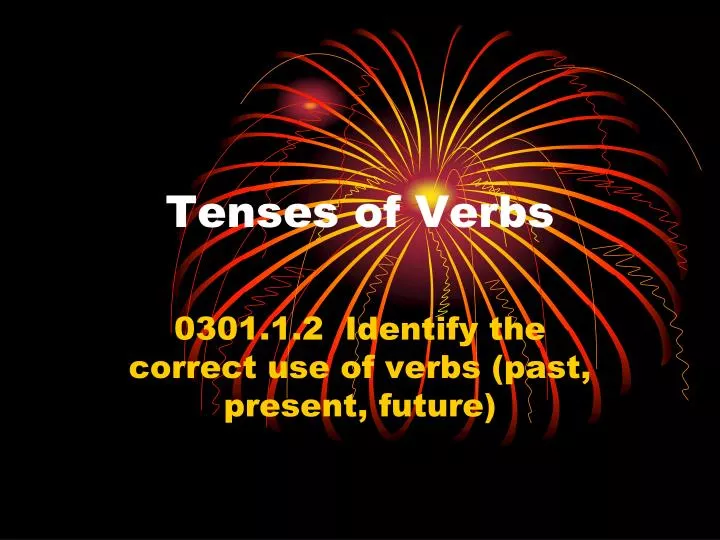 tenses of verbs