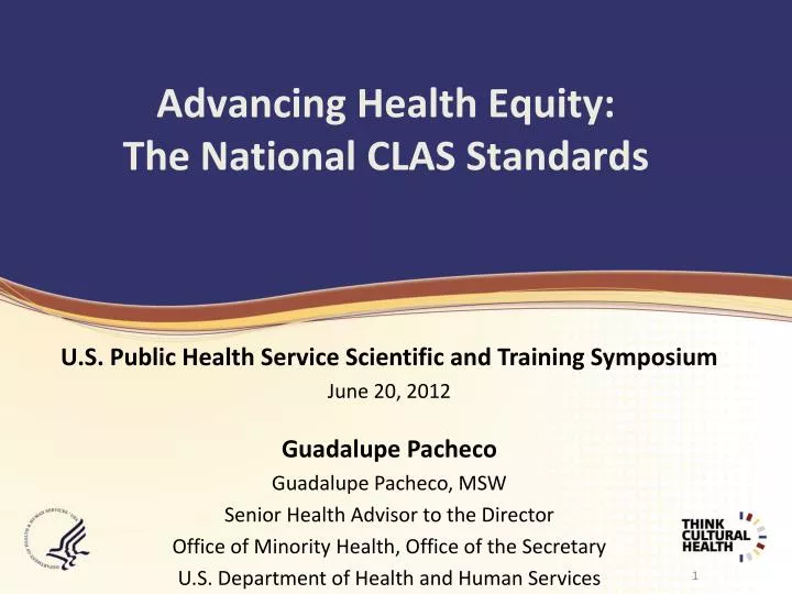 advancing health equity the national clas standards