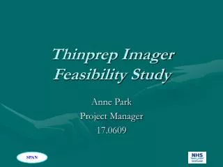 Thinprep Imager Feasibility Study