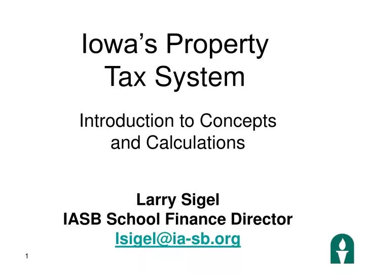 iowa s property tax system