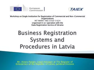 Business Registration Systems and Procedures in Latvia