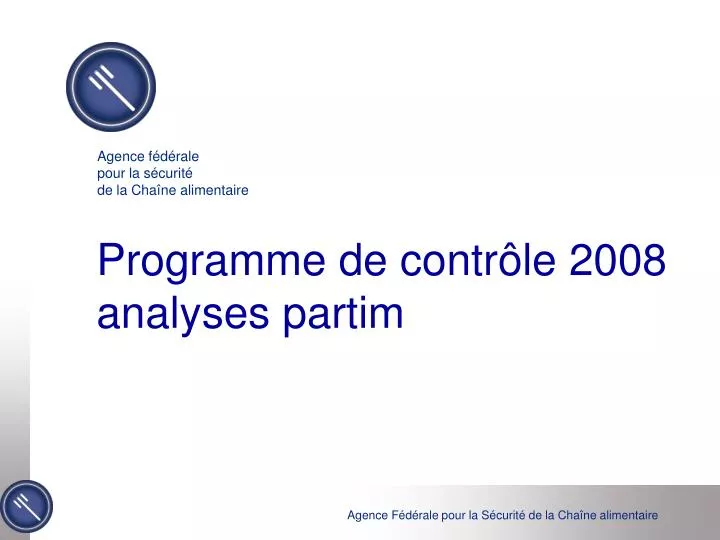 programme de contr le 2008 analyses partim