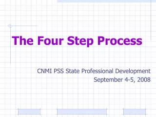 The Four Step Process