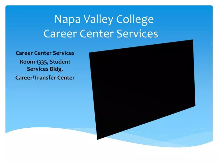 napa valley college career center services