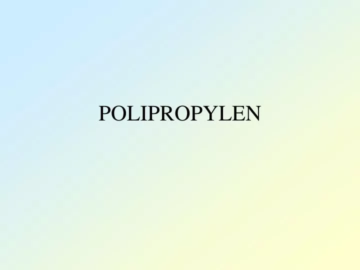polipropylen
