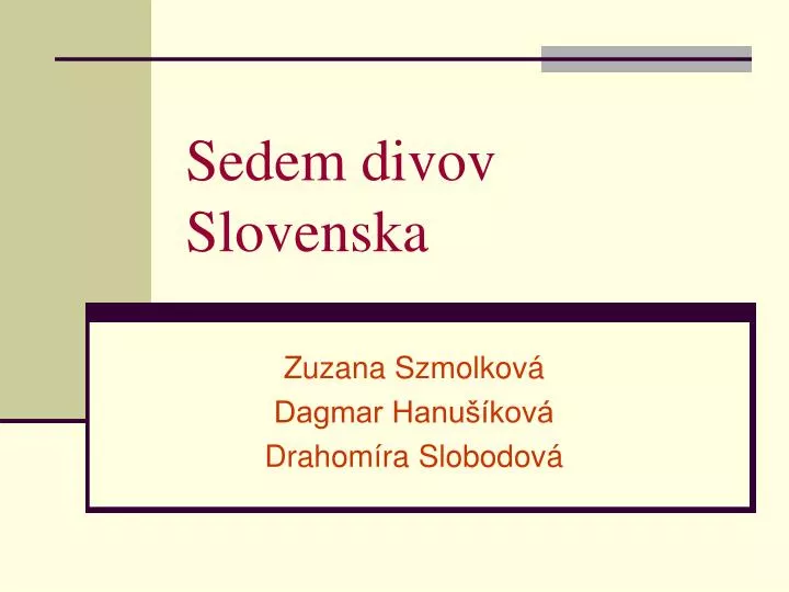 sedem divov slovenska