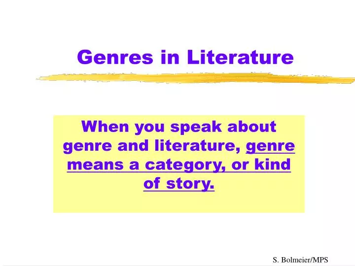 genres in literature