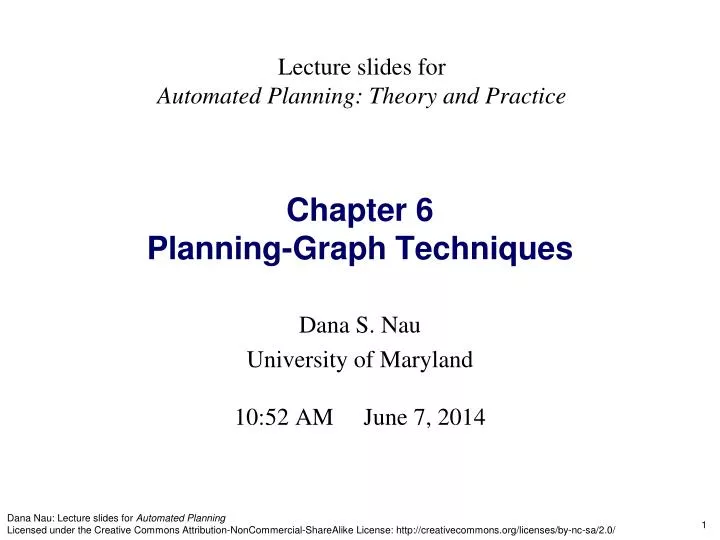 chapter 6 planning graph techniques