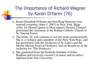 The Importance of Richard Wagner by Karen DiYanni (76)