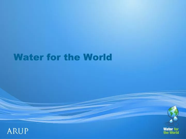water for the world