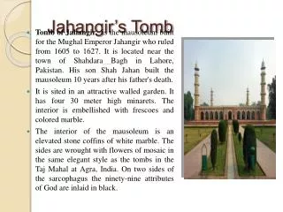 Jahangir’s Tomb