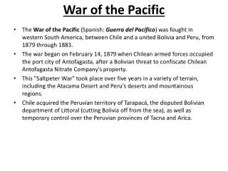 War of the Pacific