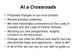At a Crossroads - slide 1