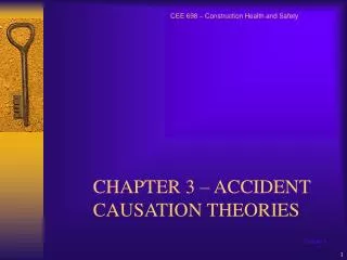 CHAPTER 3 – ACCIDENT CAUSATION THEORIES