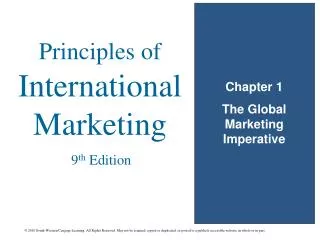 Chapter 1 The Global Marketing Imperative