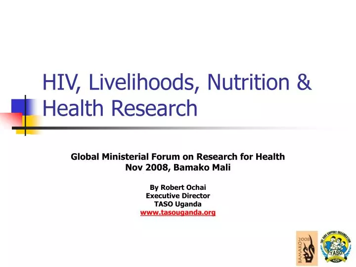 hiv livelihoods nutrition health research