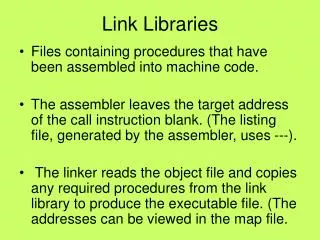 Link Libraries