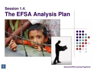 Session 1.4. The EFSA Analysis Plan