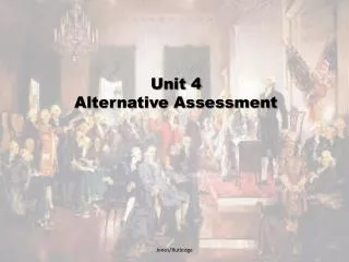 Unit 4 Alternative Assessment