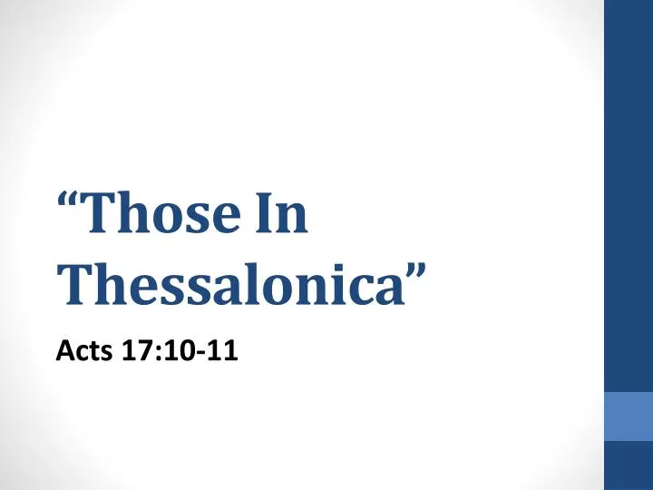 those in thessalonica