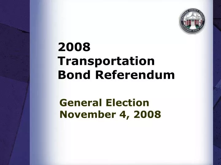 2008 transportation bond referendum