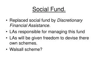 Social Fund.