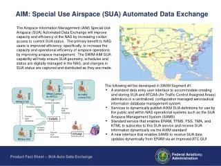 AIM: Special Use Airspace (SUA) Automated Data Exchange
