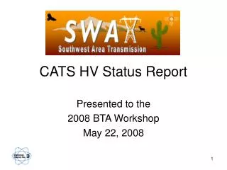 CATS HV Status Report