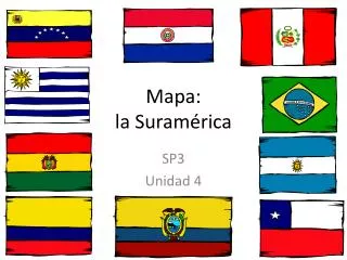 Mapa : la Suramérica