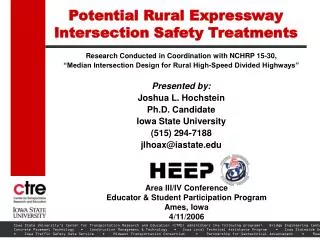 Potential Rural Expressway Intersection Safety Treatments