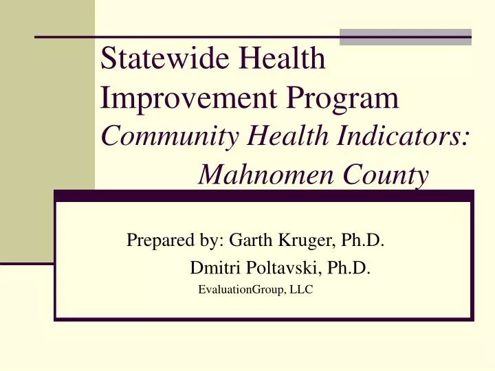 statewide health improvement program community health indicators mahnomen county
