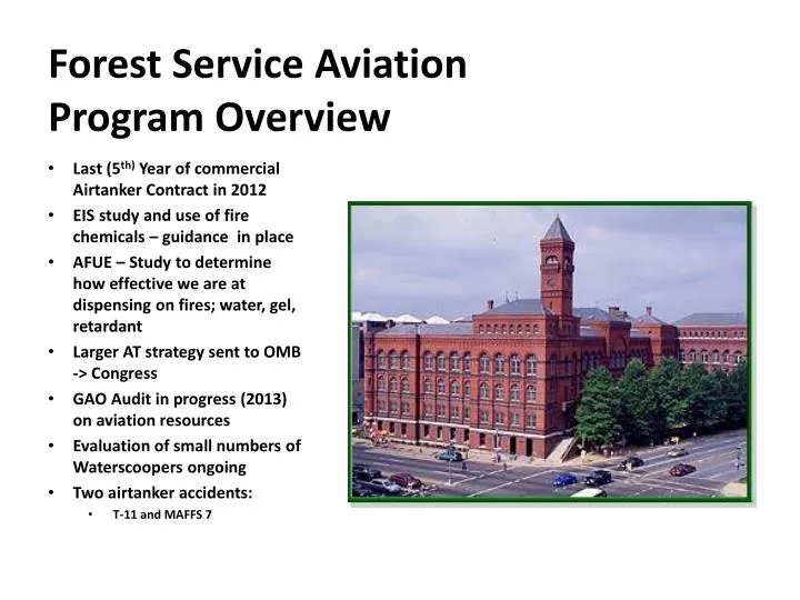 forest service aviation program overview
