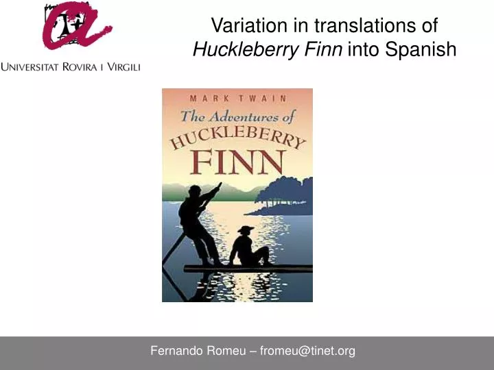 variation in translations of huckleberry finn into spanish