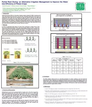 Partial Root Drying: an Alternative Irrigation Management to Improve the Water Use Efficiency of Potato Crops