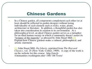 Chinese Gardens