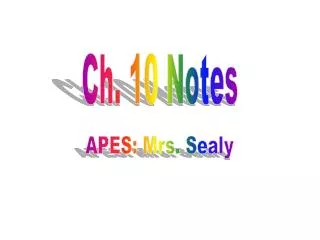 Ch. 10 Notes